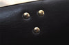 Authentic Christian Dior Clutch Hand Bag Purse Leather Black CD Box 6935J