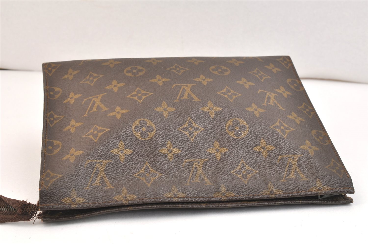 Auth Louis Vuitton Monogram Poche Toilette 26 Cosmetics Pouch Old Model LV 6935K