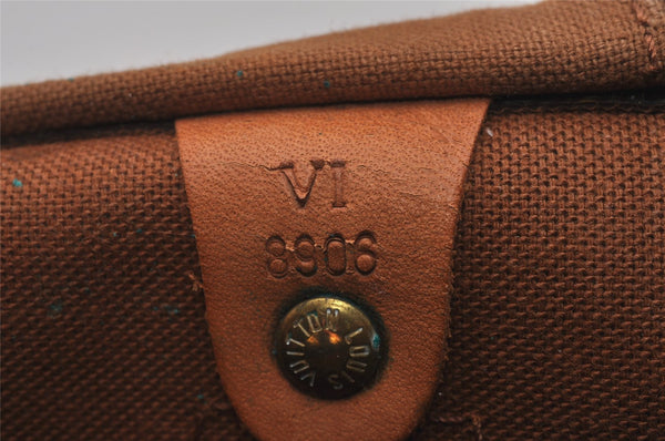 Authentic Louis Vuitton Monogram Speedy 30 Hand Boston Bag M41526 LV 6936I