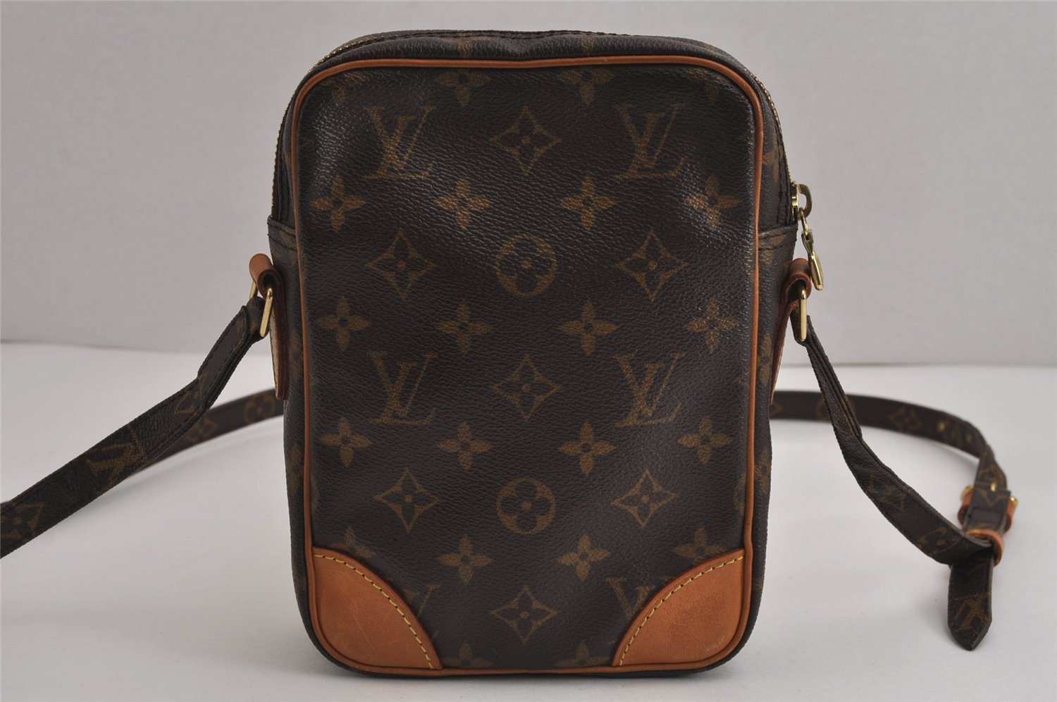 Authentic Louis Vuitton Monogram Danube Shoulder Cross Body Bag M45266 LV 6937J
