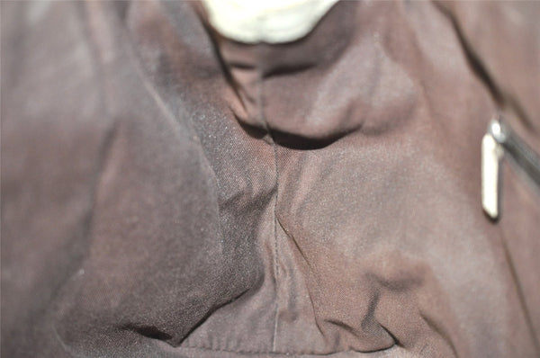 Authentic GUCCI Sukey Shoulder Tote Bag GG Canvas Leather 211944 Brown 6940I