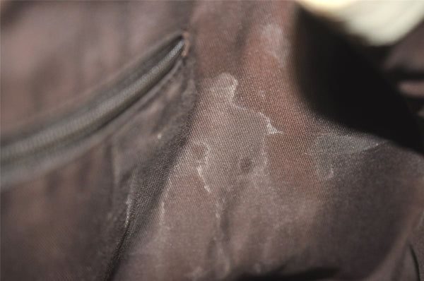 Authentic GUCCI Sukey Shoulder Tote Bag GG Canvas Leather 211944 Brown 6940I