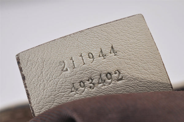 Authentic GUCCI Sukey Shoulder Tote Bag GG Canvas Leather 211944 Brown 6940I