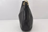 Authentic GUCCI Vintage Bamboo 2Way Shoulder Hand Bag Purse Leather Black 6940K