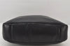 Authentic GUCCI Vintage Bamboo 2Way Shoulder Hand Bag Purse Leather Black 6940K