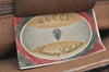 Authentic Old GUCCI Centennial Line Clutch Bag GG PVC Leather Brown Junk 6941K