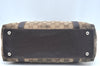 Authentic GUCCI Abbey Shoulder Tote Bag GG Canvas Leather 141470 Brown 6943H