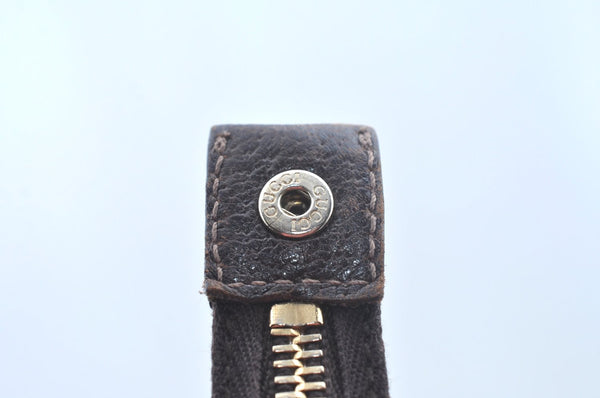 Authentic GUCCI Abbey Shoulder Tote Bag GG Canvas Leather 141470 Brown 6943H