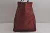 Authentic CHANEL Caviar Skin CC Logo Chain Shoulder Tote Bag Bordeaux Red 6943J