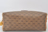 Authentic GUCCI Vintage Micro GG PVC Leather Clutch Bag Pouch Purse Brown 6945K