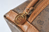 Authentic GUCCI Vintage Micro GG PVC Leather Clutch Bag Pouch Purse Brown 6945K