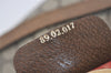 Authentic GUCCI Web Sherry Line Shoulder Cross Bag GG PVC Leather Brown 6946I