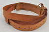 Authentic Louis Vuitton Leather Shoulder Strap Beige 36.6-43.5" LV 6946J