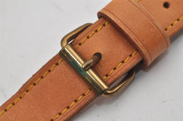 Authentic Louis Vuitton Leather Shoulder Strap Beige 36.6-43.5" LV 6946J