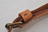 Authentic Louis Vuitton Leather Shoulder Strap Beige 36.6-43.5" LV 6946J