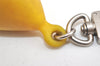Authentic Louis Vuitton Cup Porte Cles Buoy Bag Charm Yellow M80708 LV 6947J