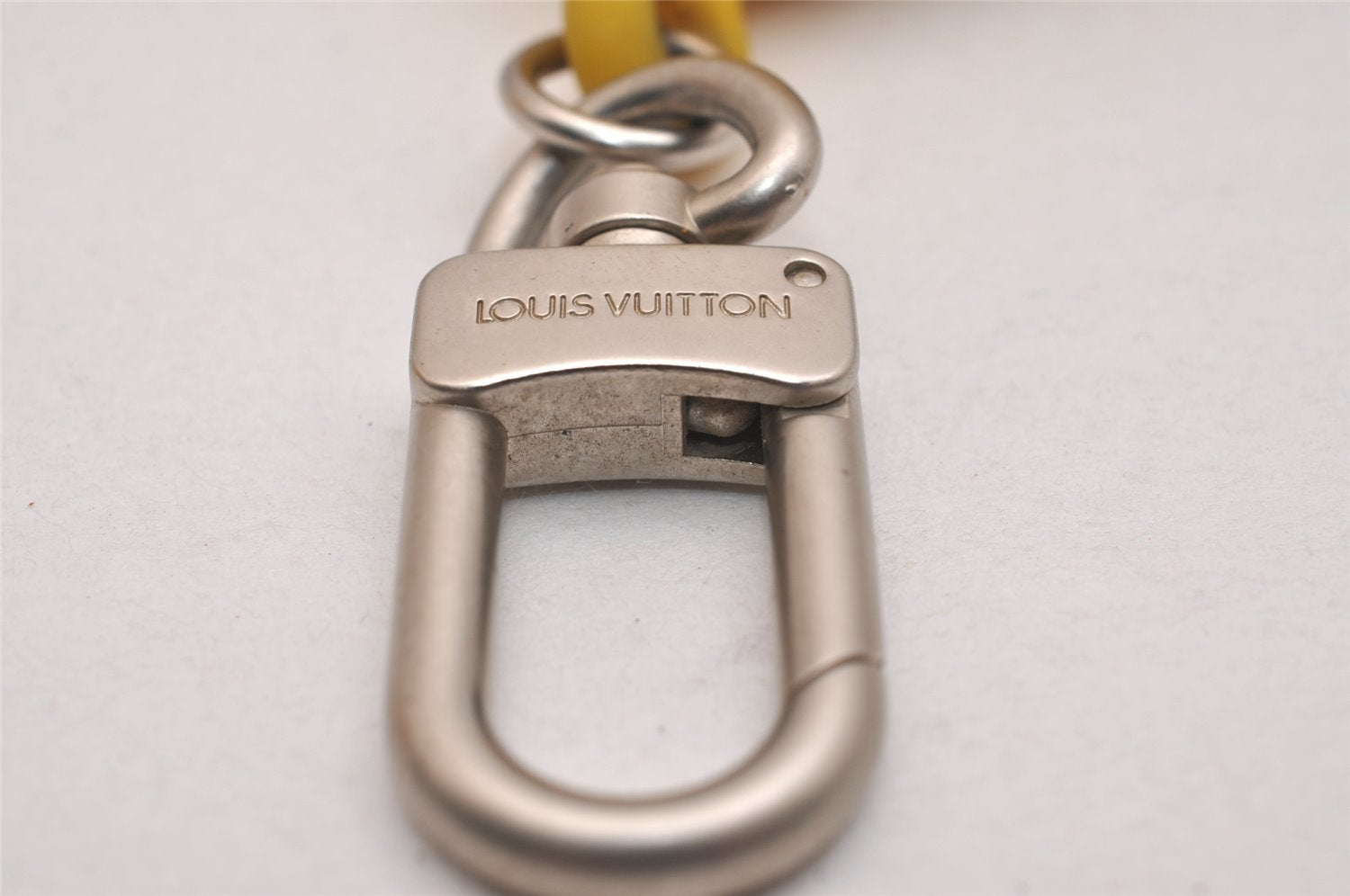 Authentic Louis Vuitton Cup Porte Cles Buoy Bag Charm Yellow M80708 LV 6947J