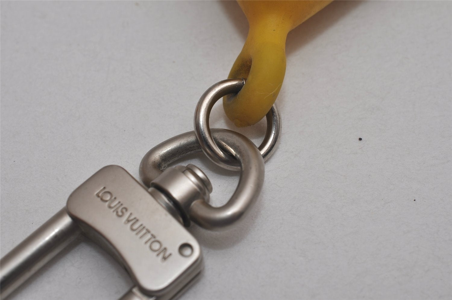 Authentic Louis Vuitton Cup Porte Cles Buoy Bag Charm Yellow M80708 LV 6947J