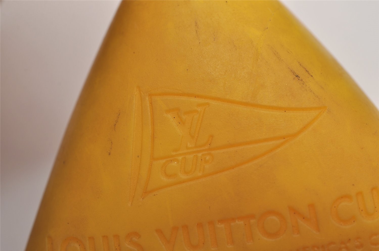Authentic Louis Vuitton Cup Porte Cles Buoy Bag Charm Yellow M80708 LV 6947J