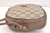 Authentic GUCCI GG Plus Shoulder Cross Body Bag PVC Leather Brown Junk 6947K