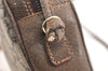 Authentic GUCCI GG Plus Shoulder Cross Body Bag PVC Leather Brown Junk 6947K