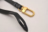 Auth Louis Vuitton Leather Strap For Pochette Accessoires Black 14.6" LV 6948J