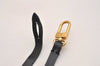 Auth Louis Vuitton Leather Strap For Pochette Accessoires Black 14.6" LV 6948J