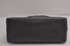 Authentic GUCCI Vintage Bamboo Shoulder Hand Bag Purse Leather Gray 6949J