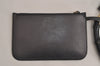 Authentic GUCCI Vintage Bamboo Shoulder Hand Bag Purse Leather Gray 6949J