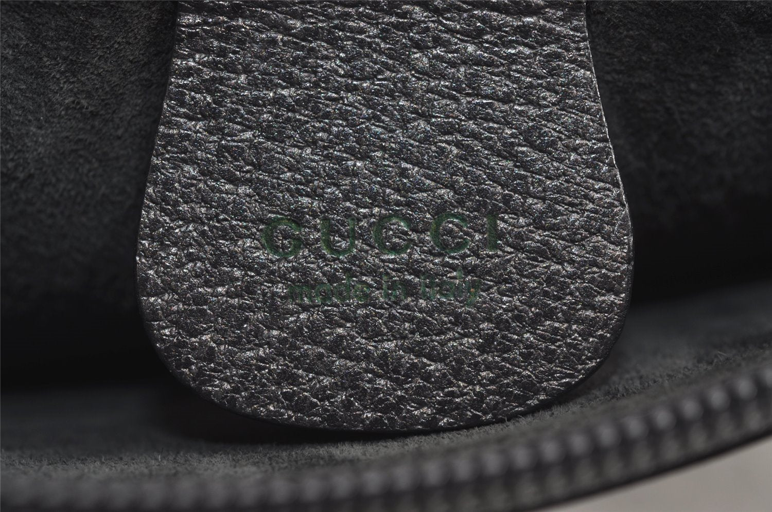 Authentic GUCCI Vintage Bamboo Shoulder Hand Bag Purse Leather Gray 6949J