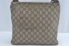 Authentic GUCCI Shoulder Cross Body Bag GG PVC Leather Brown 295257 Junk 6949K