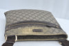 Authentic GUCCI Shoulder Cross Body Bag GG PVC Leather Brown 295257 Junk 6949K