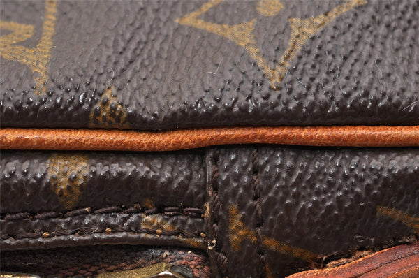 Auth Louis Vuitton Monogram Mini Poche Danube Shoulder Cross Bag M45268 LV 6951I