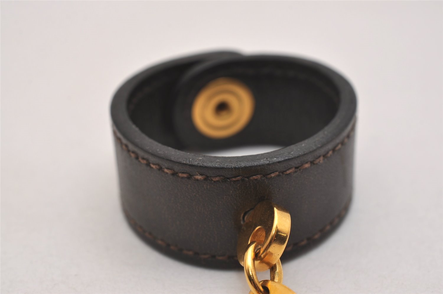 Authentic HERMES Nomade Vintage Glove Holder Leather Brown 6951J