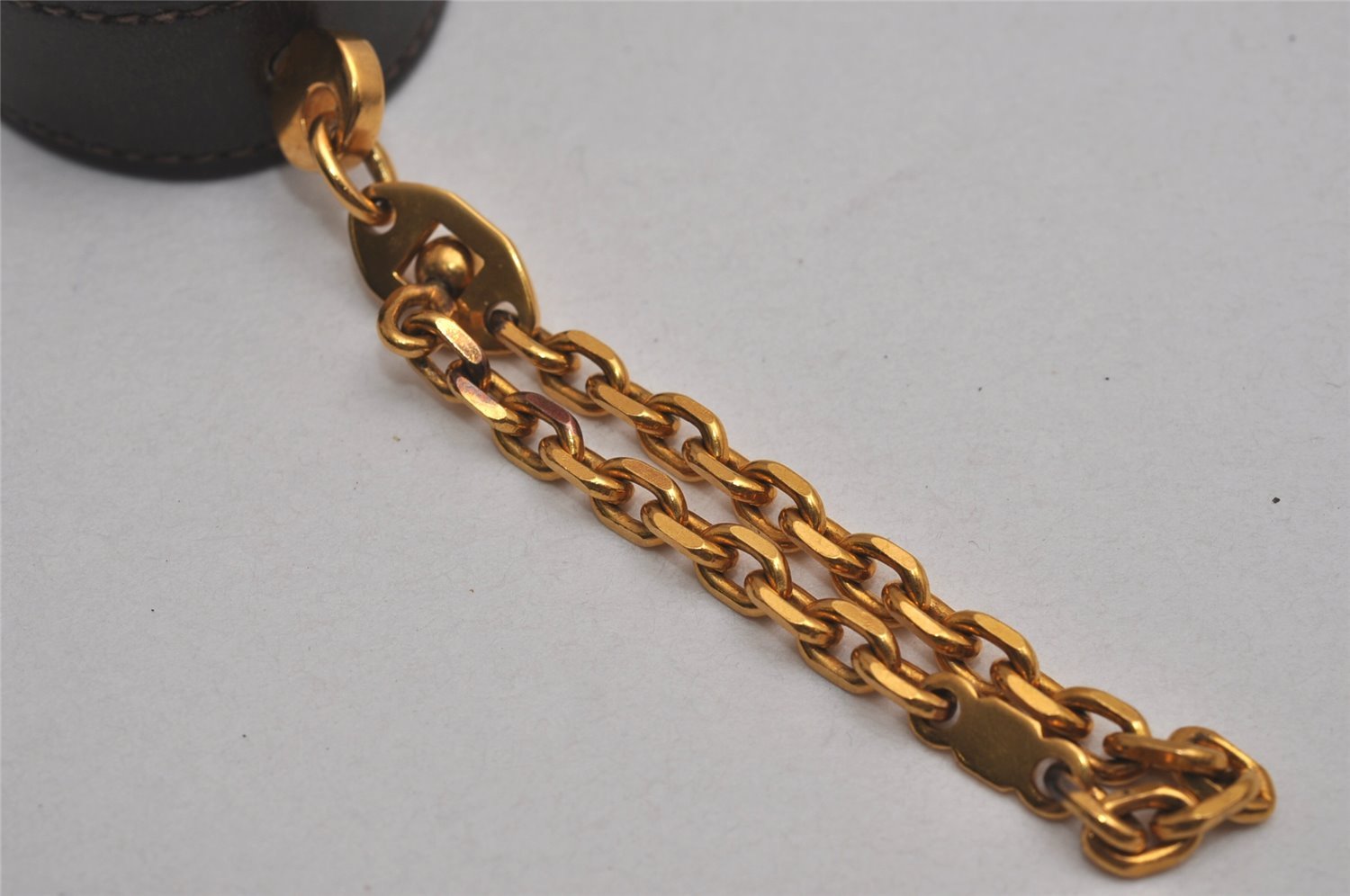 Authentic HERMES Nomade Vintage Glove Holder Leather Brown 6951J