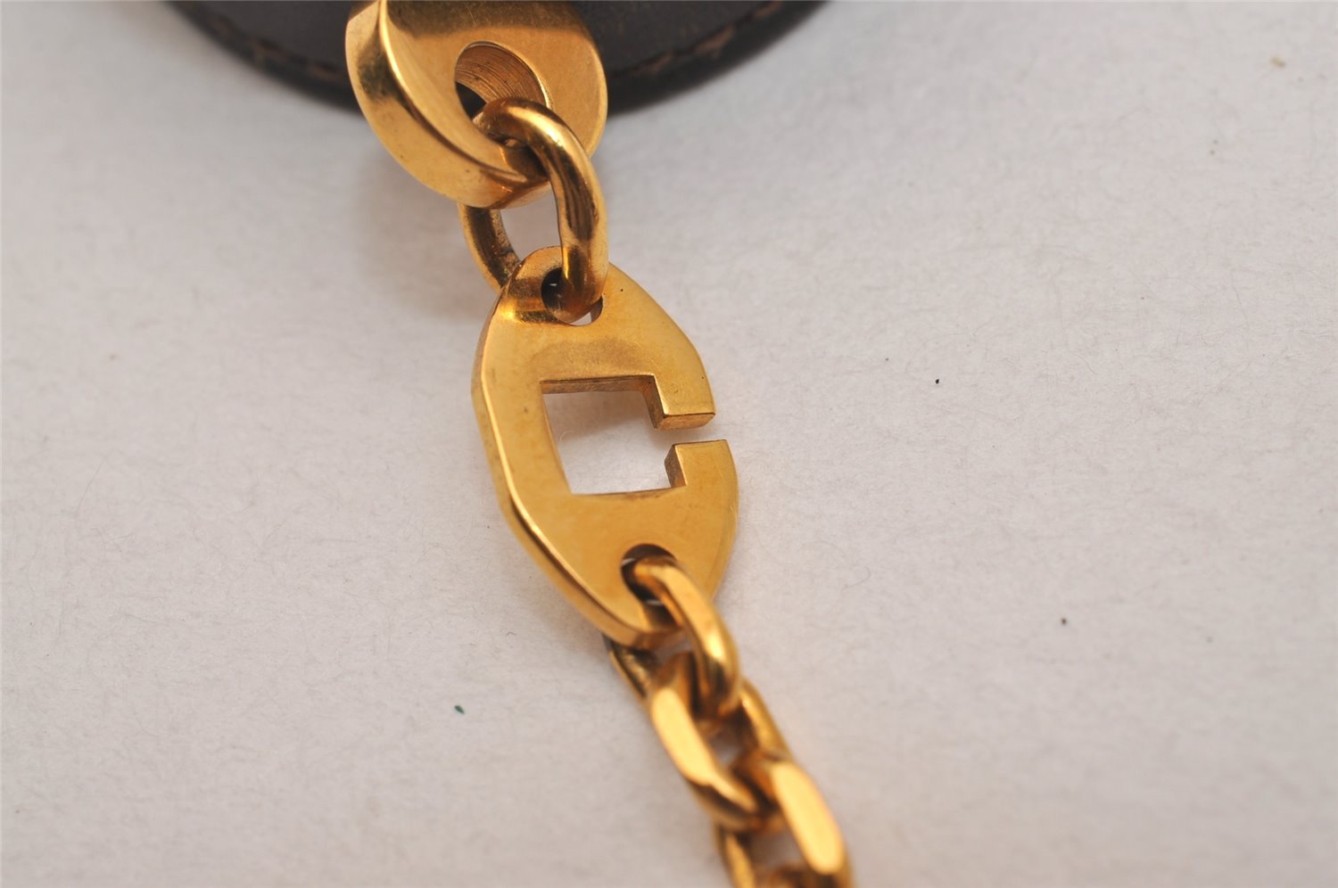 Authentic HERMES Nomade Vintage Glove Holder Leather Brown 6951J