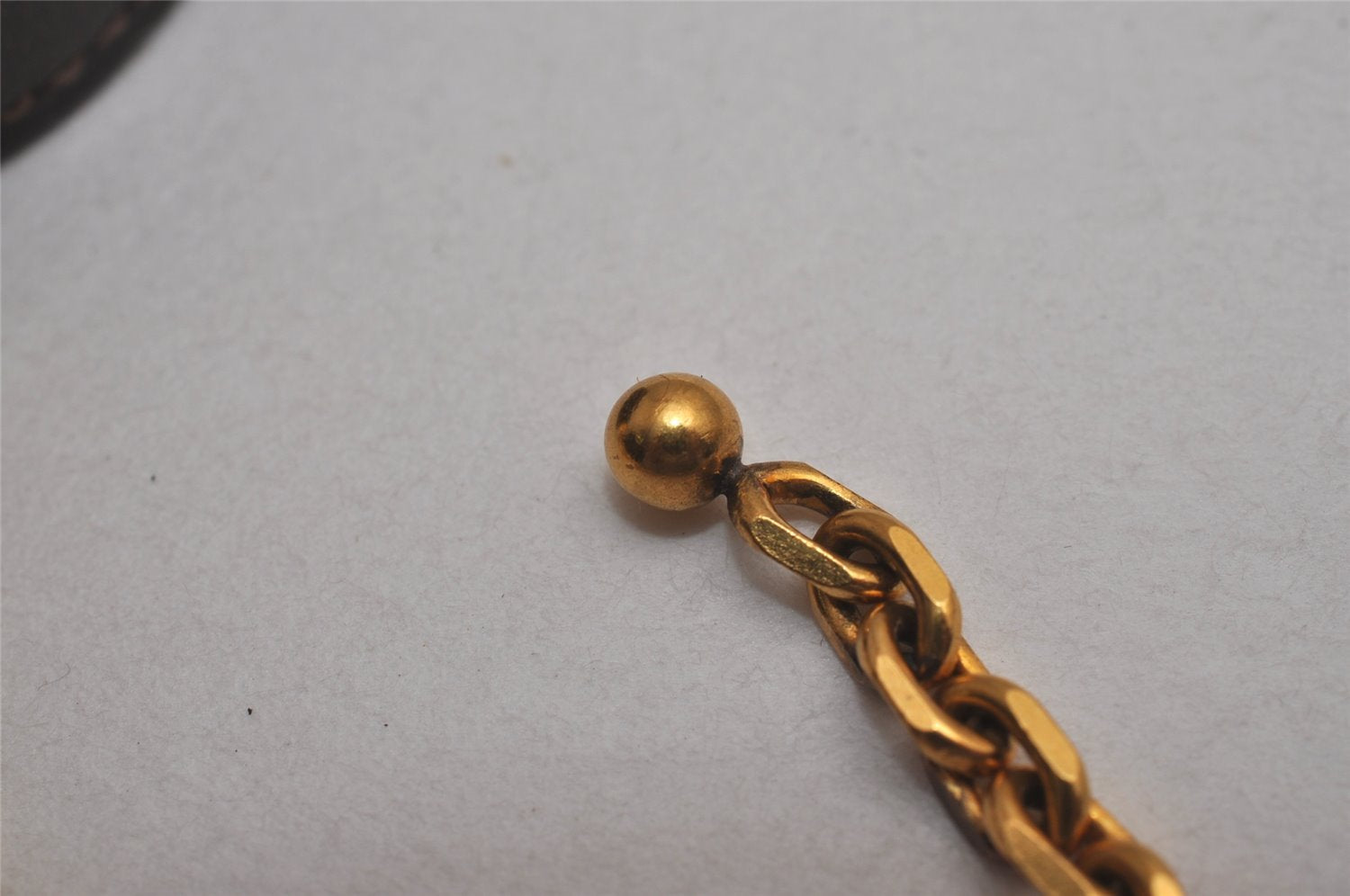 Authentic HERMES Nomade Vintage Glove Holder Leather Brown 6951J