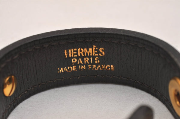 Authentic HERMES Nomade Vintage Glove Holder Leather Brown 6951J