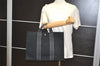 Authentic HERMES Fourre Tout MM Vintage Hand Tote Bag Canvas Black 6952I