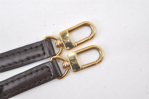 Authentic Louis Vuitton Leather Shoulder Strap Brown 41.3-46.9" LV 6952K