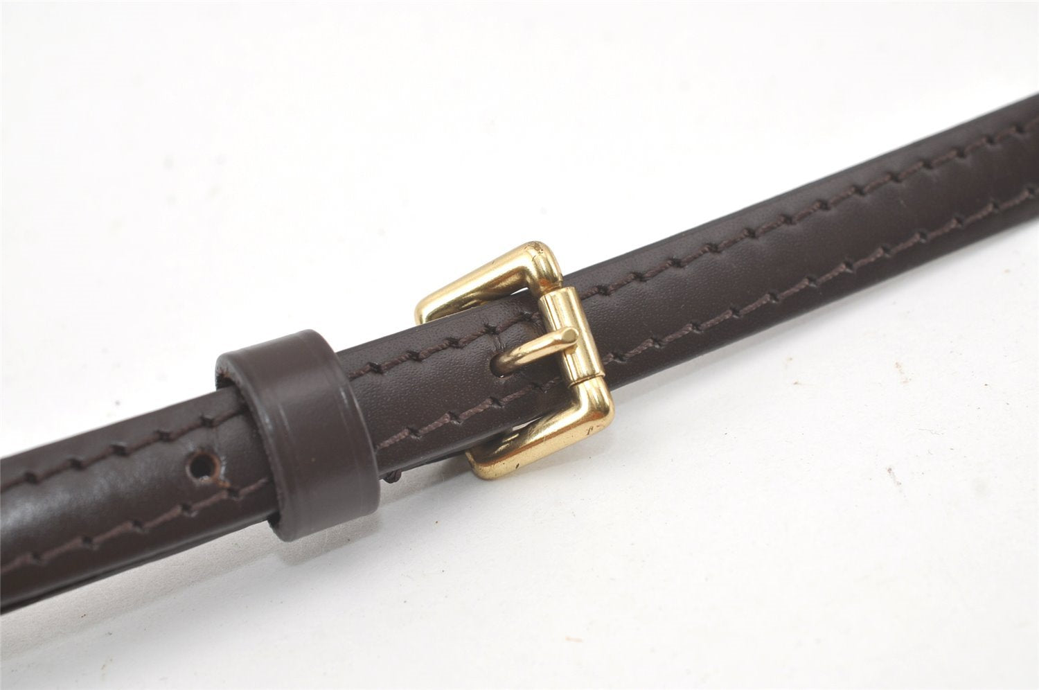 Authentic Louis Vuitton Leather Shoulder Strap Brown 41.3-46.9