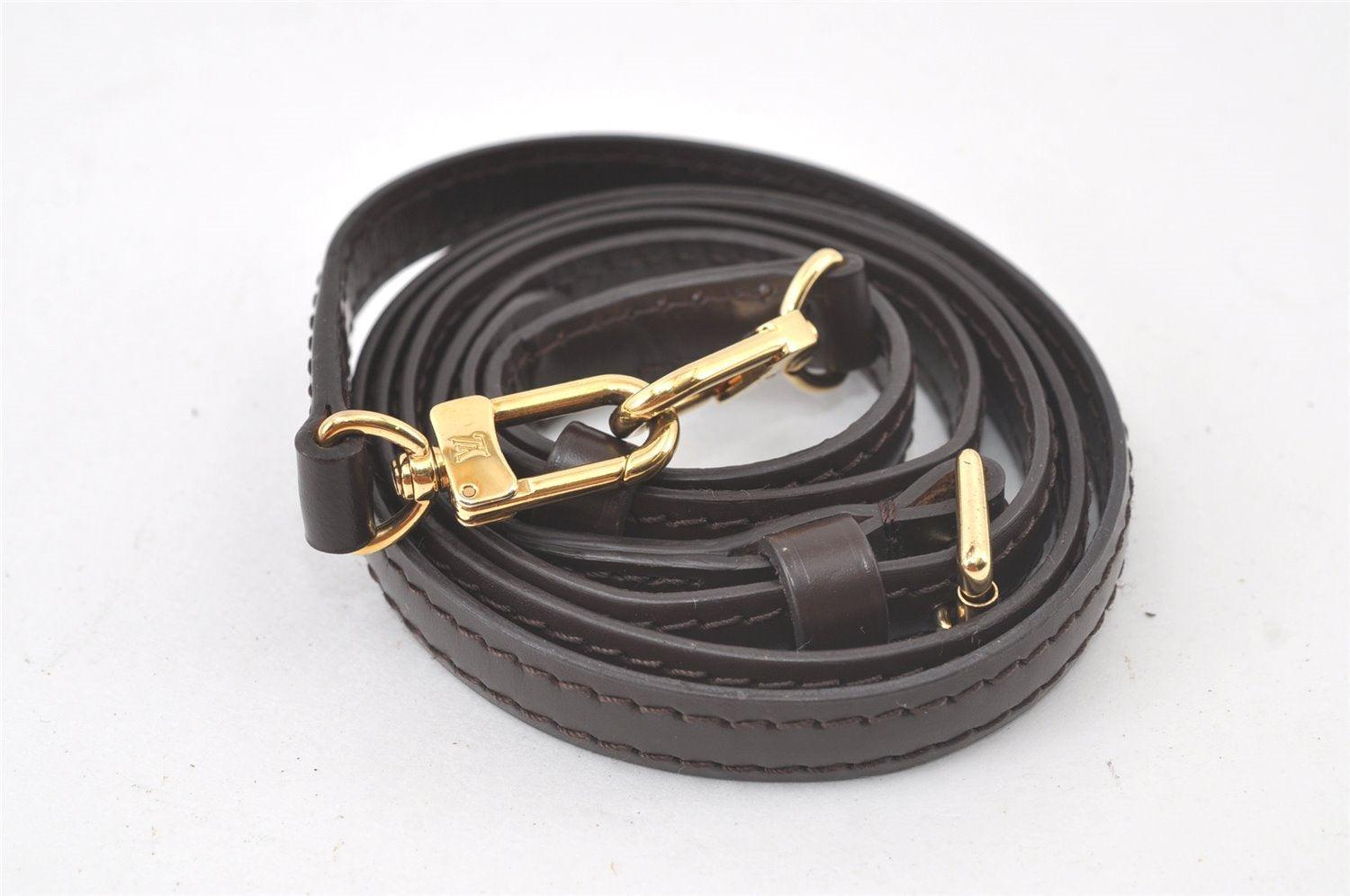 Authentic Louis Vuitton Leather Shoulder Strap Brown 41.3-46.9