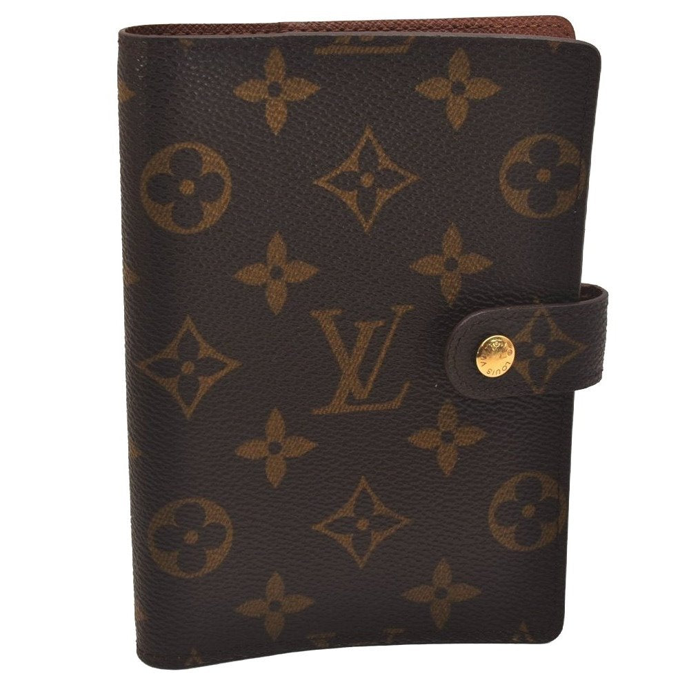 Authentic Louis Vuitton Monogram Agenda PM Notebook Cover R20005 LV 6953J