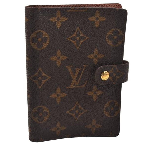 Authentic Louis Vuitton Monogram Agenda PM Notebook Cover R20005 LV 6953J
