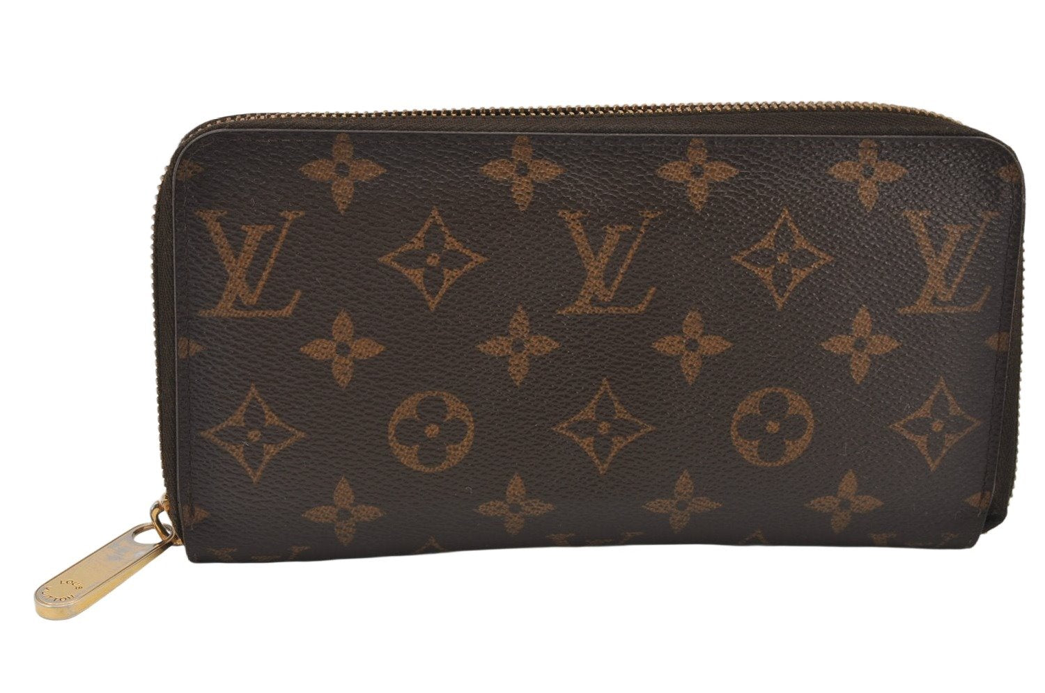 Authentic Louis Vuitton Monogram Zippy Long Wallet Purse M60017 Junk 6954K