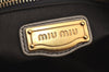 Authentic MIU MIU Vintage Leather 2Way Shoulder Hand Bag Beige 6955J