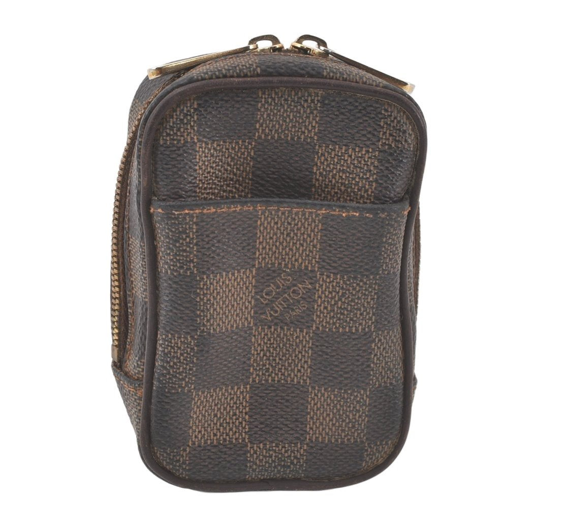 Authentic Louis Vuitton Damier Etui Okapi PM Camera Case Pouch N61738 LV 6956K