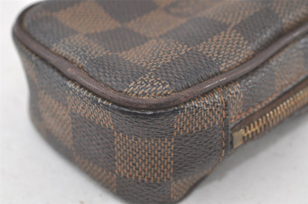 Authentic Louis Vuitton Damier Etui Okapi PM Camera Case Pouch N61738 LV 6956K