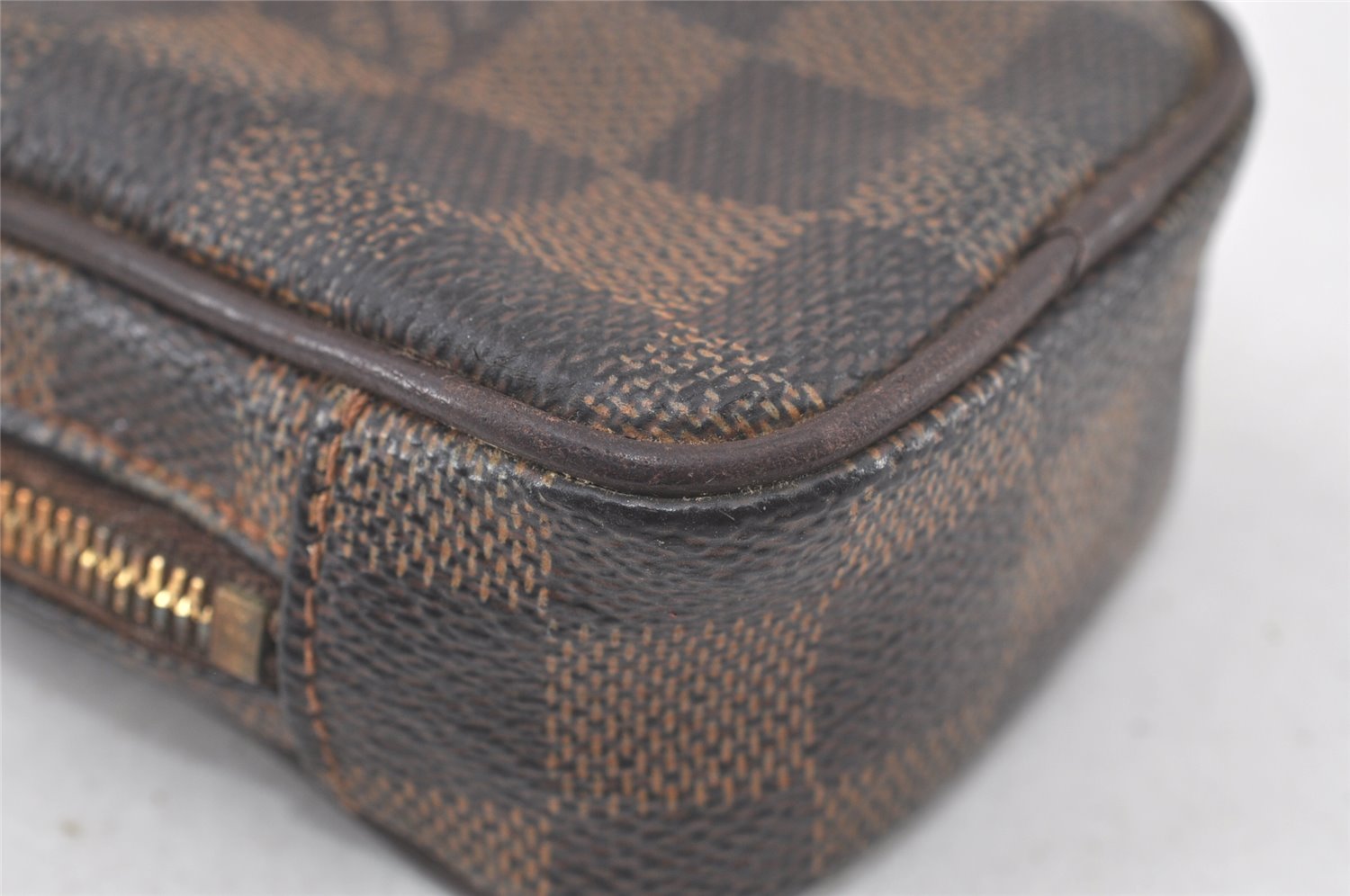 Authentic Louis Vuitton Damier Etui Okapi PM Camera Case Pouch N61738 LV 6956K