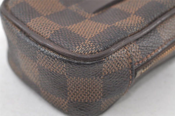 Authentic Louis Vuitton Damier Etui Okapi PM Camera Case Pouch N61738 LV 6956K